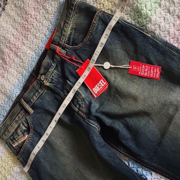 NWT Diesel Size 38 Slim Fit Mid Waist Straight Leg Button Fly 1995 Jeans 09C04 - Picture 11 of 16